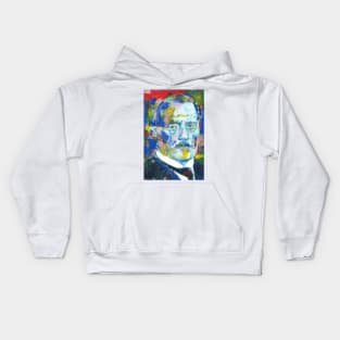 CARL JUNG - watercolor and acrylic portrait Kids Hoodie